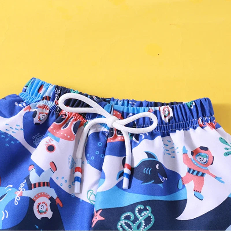Pantalones cortos de playa divertidos de verano para niños (4-12 años)