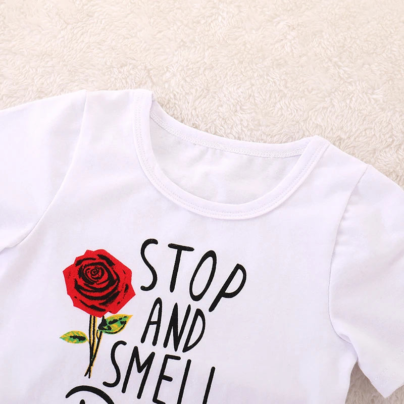 Conjunto de rosas para niños (3T-6T)