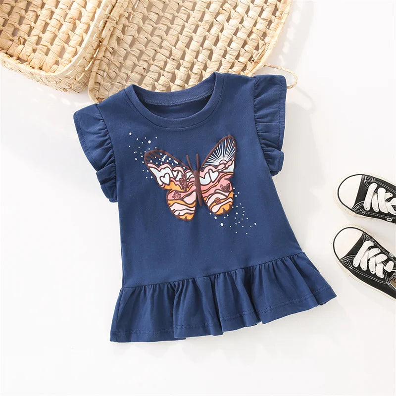 Camiseta infantil Summer Wings (tallas 3-7)