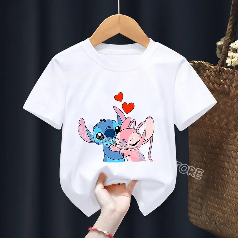 Camiseta infantil Stitch&Angel (100 cm-160 cm)
