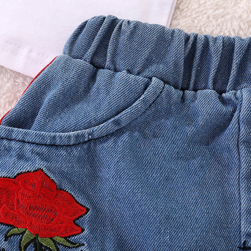 Conjunto de rosas para niños (3T-6T)