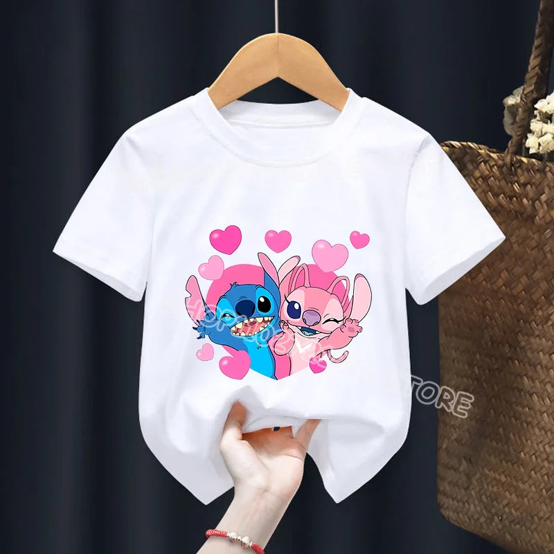 Camiseta infantil Stitch&Angel (100 cm-160 cm)