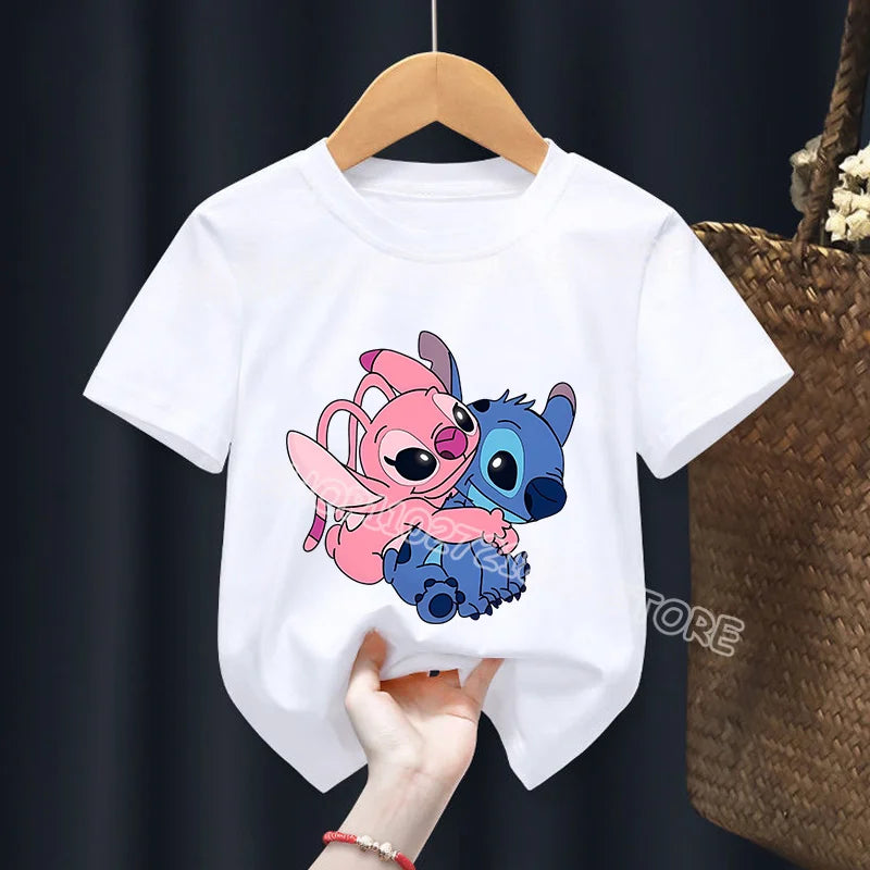 Camiseta infantil Stitch&Angel (100 cm-160 cm)