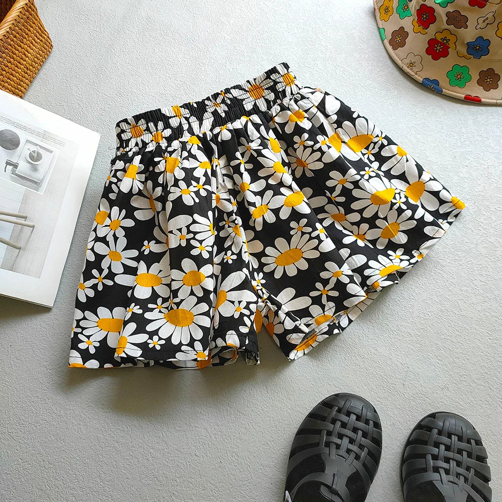 Pantalones cortos Florets para niños (3T-12T)