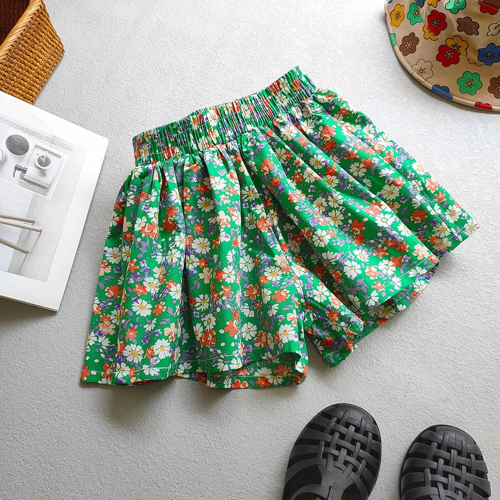 Pantalones cortos Florets para niños (3T-12T)