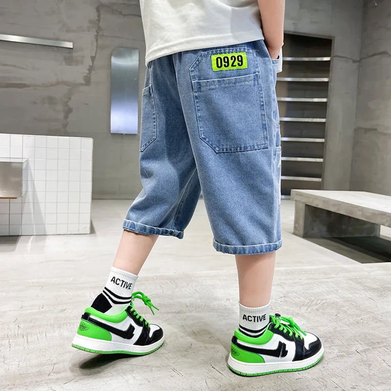 Pantalones cortos de estilo urbano para niños (4T-12T)
