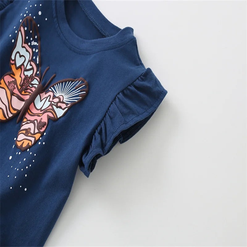 Camiseta infantil Summer Wings (tallas 3-7)