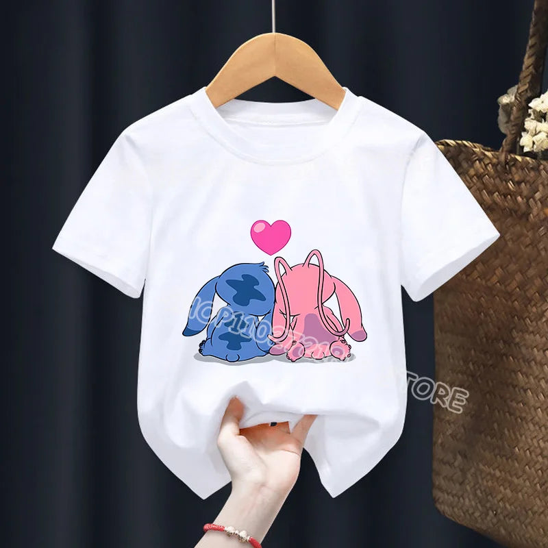 Camiseta infantil Stitch&Angel (100 cm-160 cm)