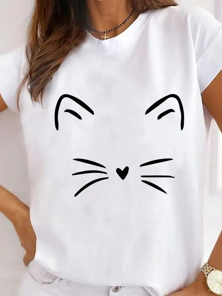 Camiseta para amantes de los gatos
