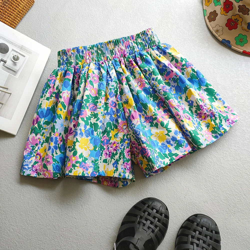 Pantalones cortos Florets para niños (3T-12T)