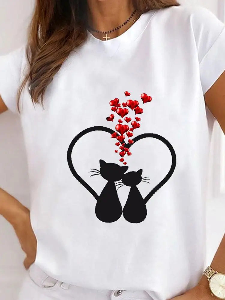 Camiseta para amantes de los gatos