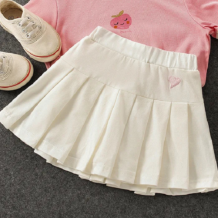 Saia Coraçãozinho Infantil (3T-9T)
