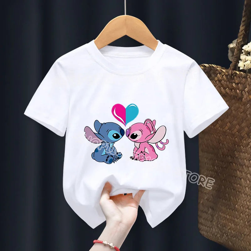 Camiseta infantil Stitch&Angel (100 cm-160 cm)