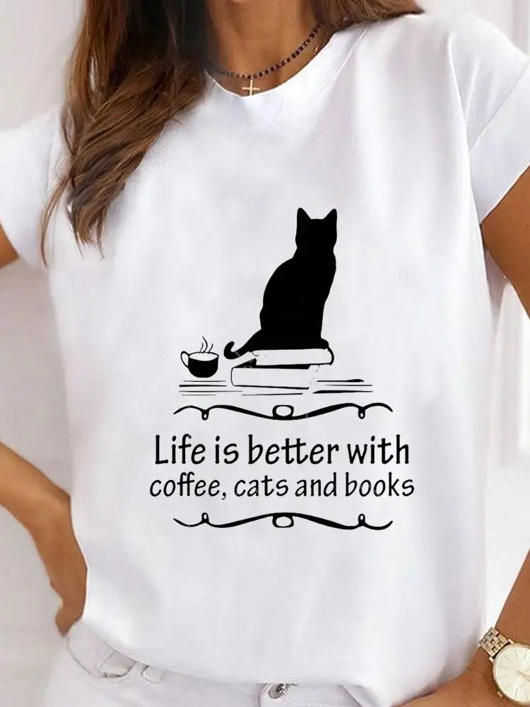 Camiseta para amantes de los gatos