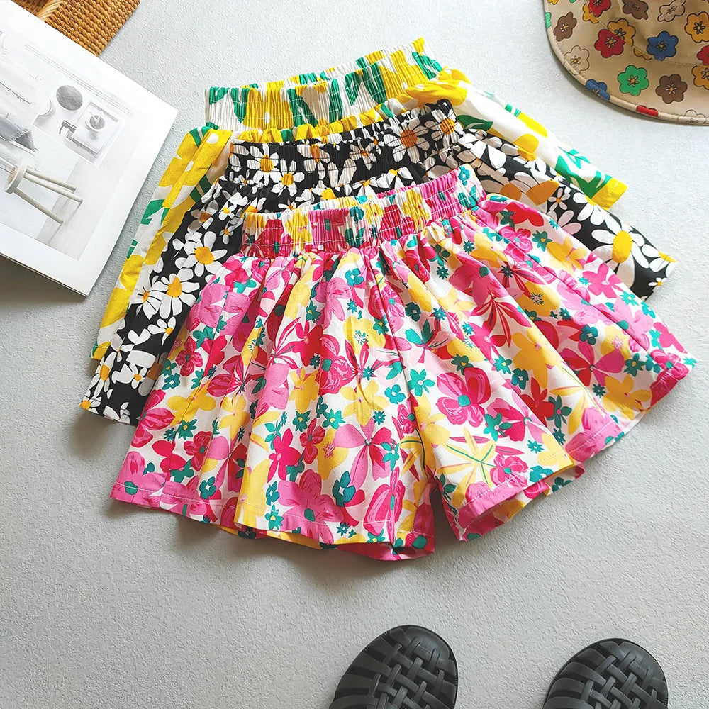 Pantalones cortos Florets para niños (3T-12T)