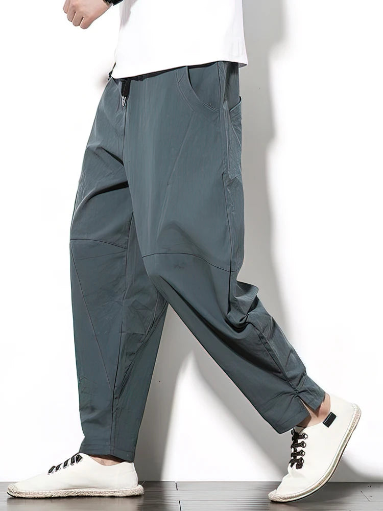 Pantalones de calle de algodón
