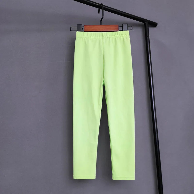 Leggings infantiles con estampado de colores (4T-11T)