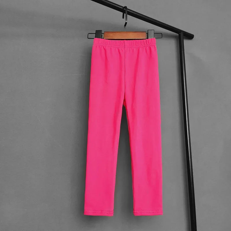 Leggings infantiles con estampado de colores (4T-11T)