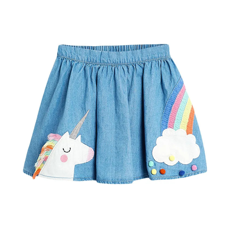 Falda de unicornio de verano para niños (3 a 6 años)