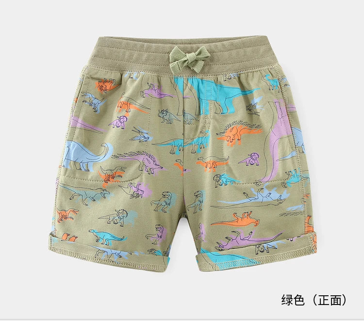 Pantalones cortos infantiles con dibujos divertidos (3T-10T)