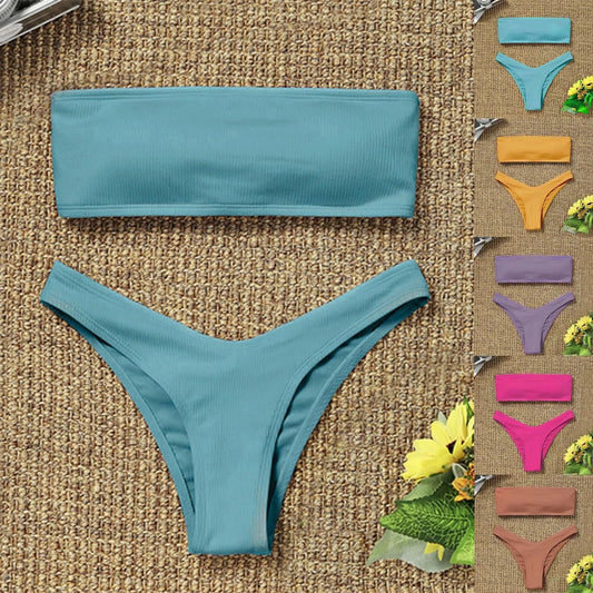 Color Vibes Bandeau Bikini