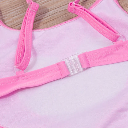 Traje de baño monokini glamuroso para niños (7-14 años)