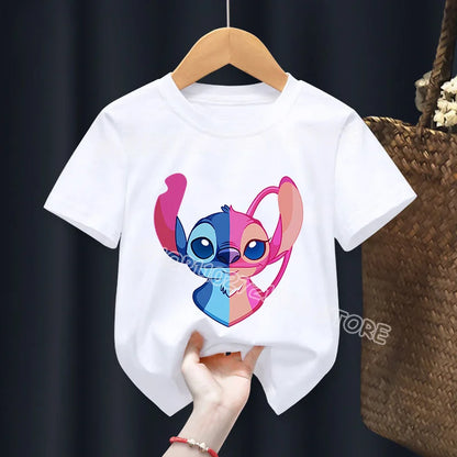 Camiseta infantil Stitch&amp;Angel (100 cm-160 cm)