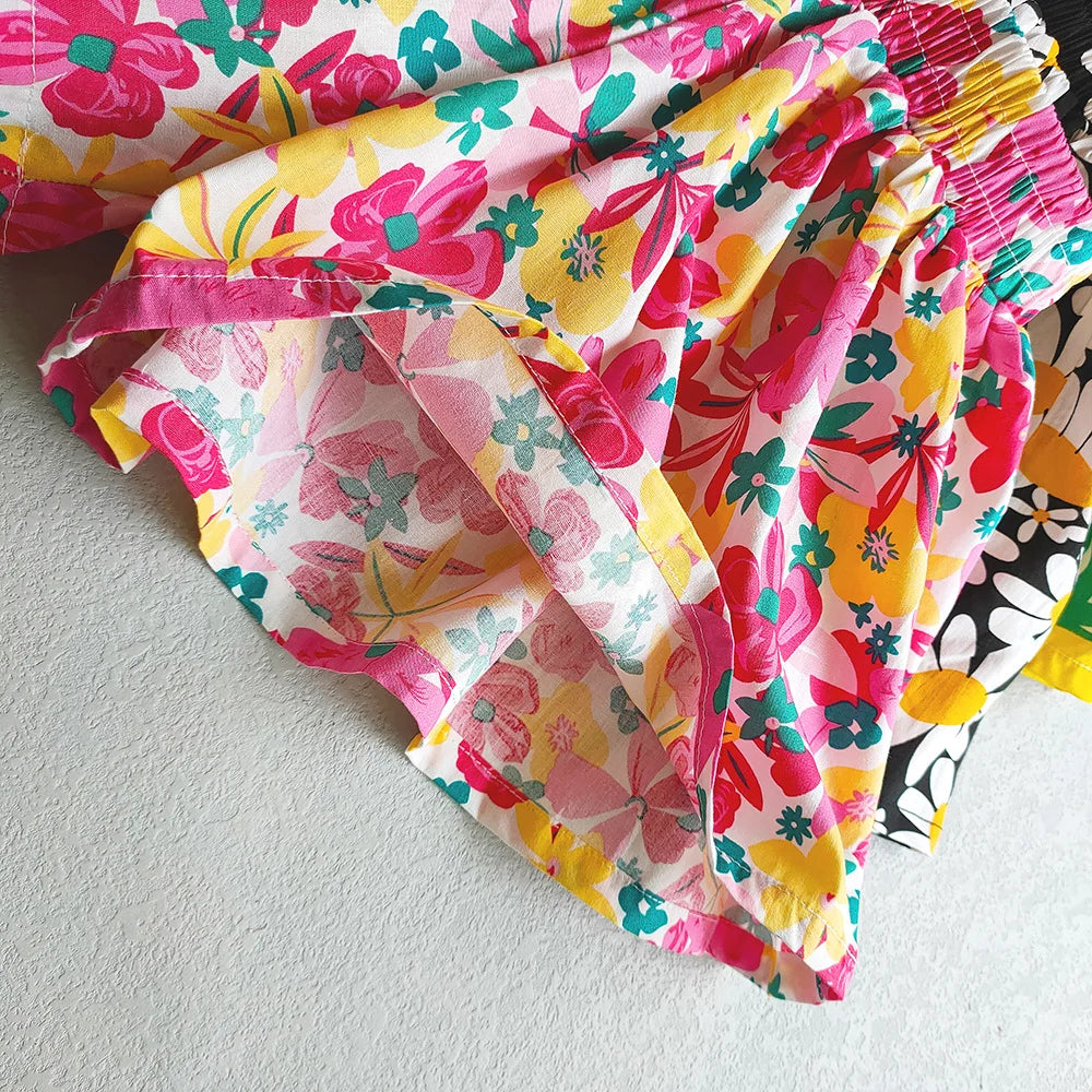 Pantalones cortos Florets para niños (3T-12T)