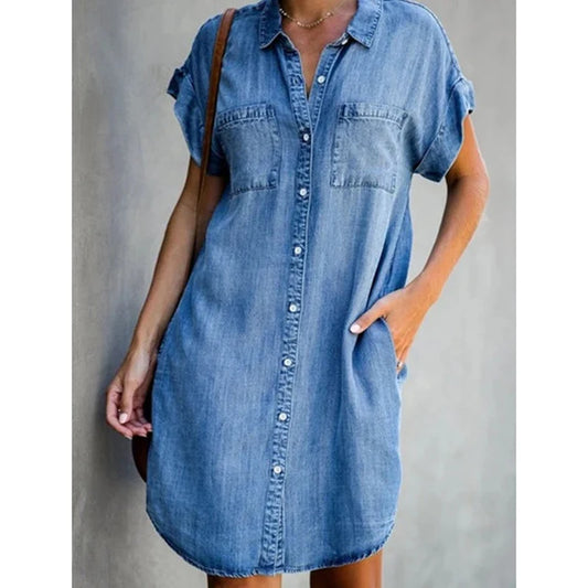 Vestido camisero vaquero Breeze