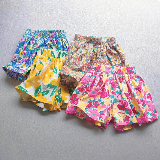 Pantalones cortos Florets para niños (3T-12T)