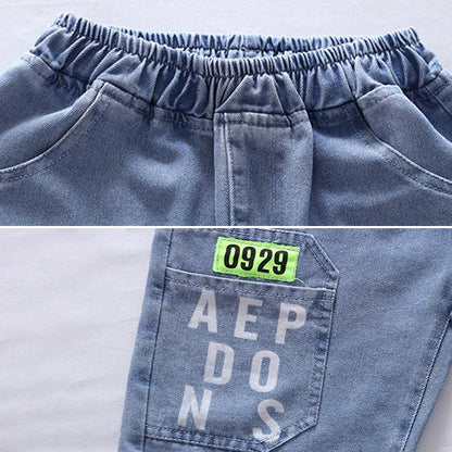 Pantalones cortos de estilo urbano para niños (4T-12T)