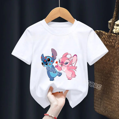 Camiseta infantil Stitch&amp;Angel (100 cm-160 cm)