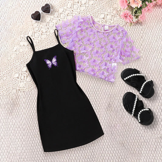 Vestido Borboleta Infantil (110cm-150cm)