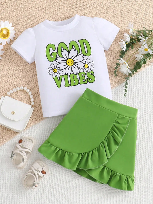 Conjunto Good Vibes Infantil (4Y-8Y)