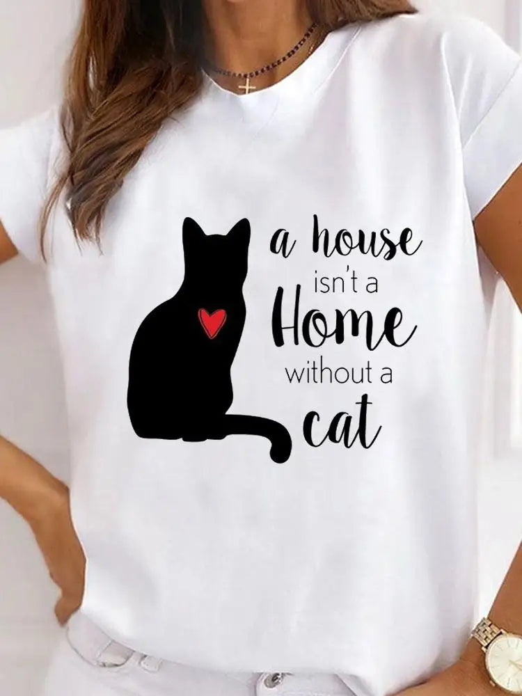 Camiseta para amantes de los gatos