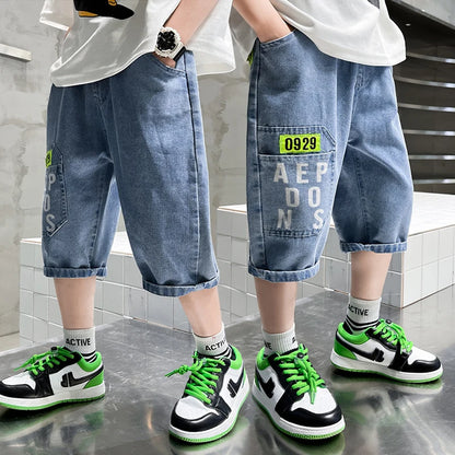 Pantalones cortos de estilo urbano para niños (4T-12T)