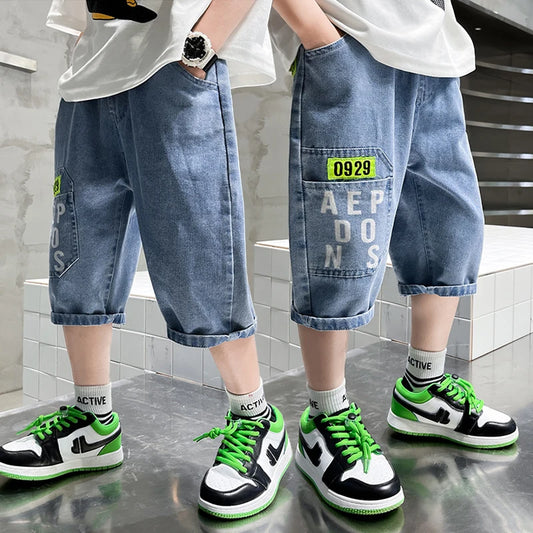 Pantalones cortos de estilo urbano para niños (4T-12T)