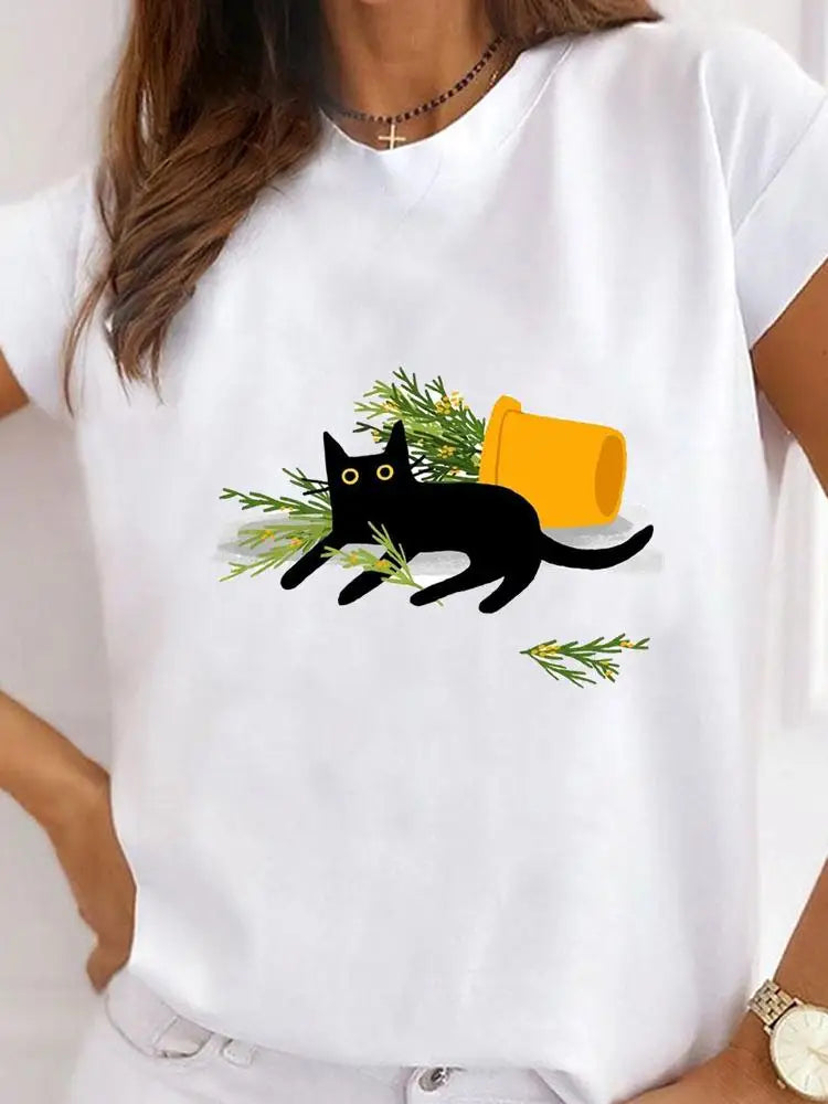 Camiseta para amantes de los gatos