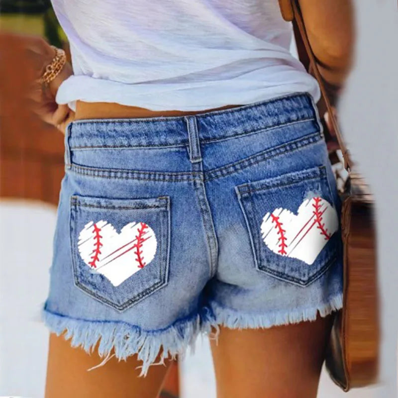 Pantalones cortos vaqueros con borlas
