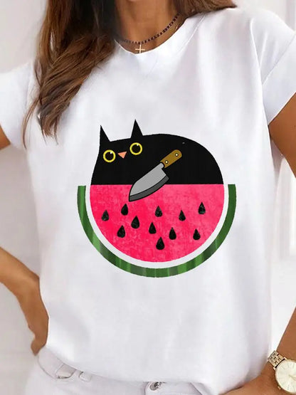 Camiseta para amantes de los gatos