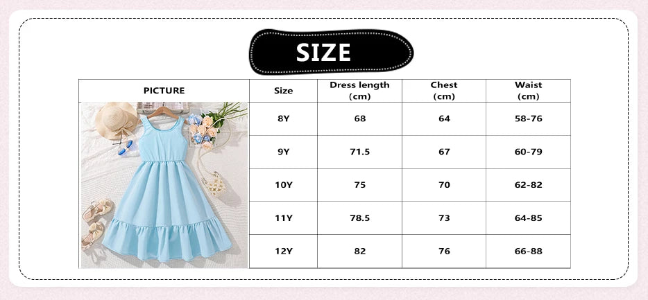 Vestido Blue Breeze Infantil (8Y-12Y)