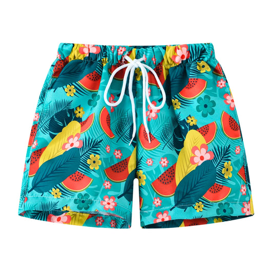 Calções Praia Infantil Hawaiian Style (3T-10T)