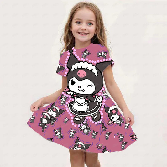 Vestido Hello Kitty & Kuromi Magic Infantil (100cm-160cm)