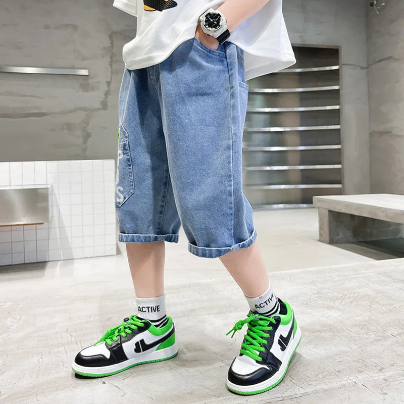Pantalones cortos de estilo urbano para niños (4T-12T)