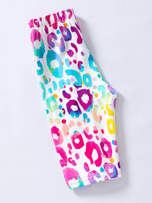 Pantalones cortos de verano arcoíris para niños (4-7 años)