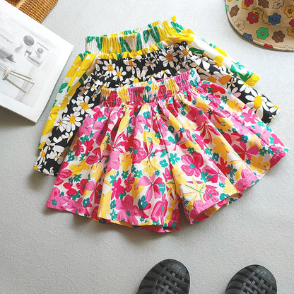 Pantalones cortos Florets para niños (3T-12T)